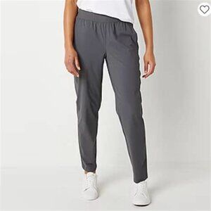 Stylus Womens Slim Gray Mid Rise Pull-On Pant